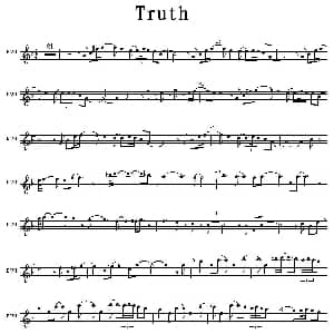 萨克斯谱 | Truth 真理 版本一 本田雅人