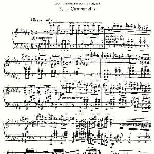 李斯特六首帕格尼尼练习曲之 钢琴谱