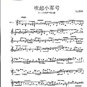 吹起小军号_歌谱投稿_词曲:无 杨会林曲