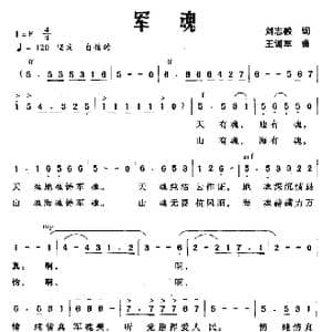 军魂_歌曲简谱_词曲:刘志毅 王训军