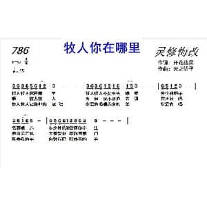 786 牧人你在哪里_歌曲简谱_词曲:开花结果 天之骄子