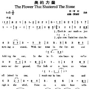 美的力量_外国歌谱_词曲:乔 亨利 约翰 贾维斯 乔 亨利 约翰 贾维斯