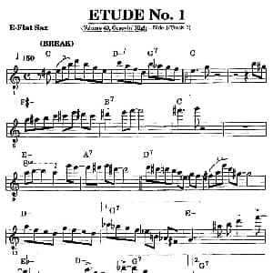 萨克斯谱 | 爵士乐超吹练习曲 一