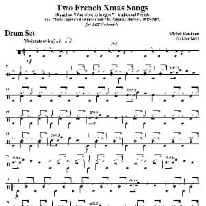Two French Xmas Songs 爵士鼓分谱