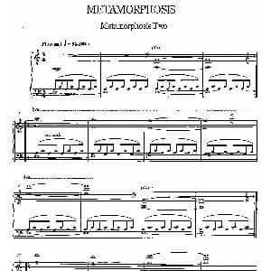 Metamorphosis 钢琴谱 菲利普 格拉斯 Philip Glass