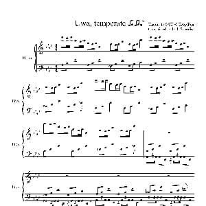 Uwa So Temperate 钢琴谱