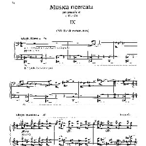 Musica Ricercata 钢琴谱 乔治 李盖蒂 Gyorgy Ligeti