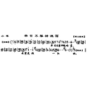 京剧谱 | 举目不禁神魂荡 小宴 选段 琴谱