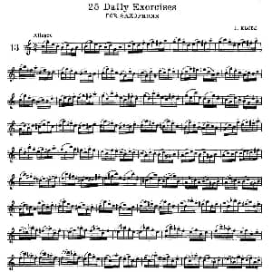 萨克斯谱 | klose 25首萨克斯练习曲 13