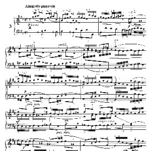 三部创意曲 No.3 钢琴谱 巴赫 巴赫