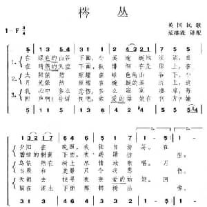 棽丛_外国歌谱