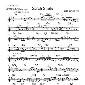 萨克斯谱 | Sara Smile 中音萨克斯