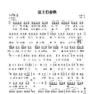 弦上有春秋_歌曲简谱_词曲:竹君 暗杠