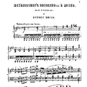 Piano Concerto No.1 in g Minor Op.25 钢琴谱 门德尔松