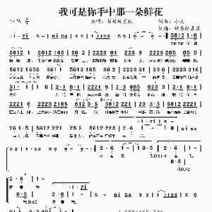 我可是你手中那一朵鲜花_歌曲简谱_词曲:小虫 小虫