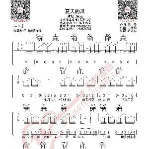 温岚 夏天的风 吉他谱_歌曲简谱