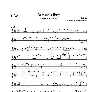 萨克斯谱 | Faces Of he Heart 次中音萨克斯 baryton 上低音萨克斯