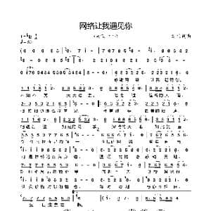 网络让我遇见你_歌曲简谱_词曲:刘伟 刘伟