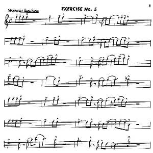 萨克斯谱 | Basic Jazz Conception for saxophone EXERCISE No.5 Lennie Niehaus