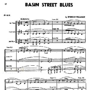 萨克斯谱 | BASIN STREET BLUES