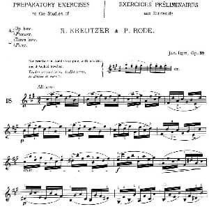 小提琴谱 | 顿特24首小提琴练习曲 作品37—18 顿特