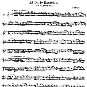 萨克斯谱 | klose 25首萨克斯练习曲 8
