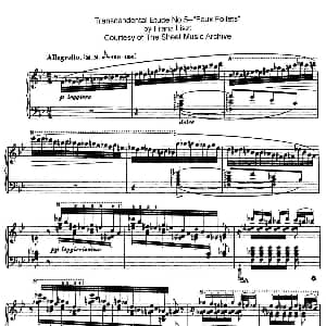12 Etudes d'execution Transcendante S.139 钢琴谱 弗兰茨 李斯特