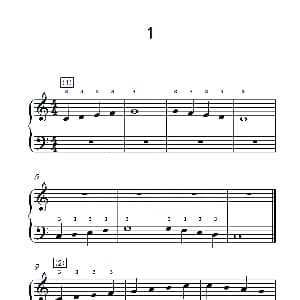 非连音练习 1 钢琴谱