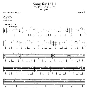 Song for 1310 吉他谱