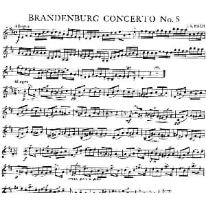 小提琴谱 | BRANDENBURG CONCERTO No.5