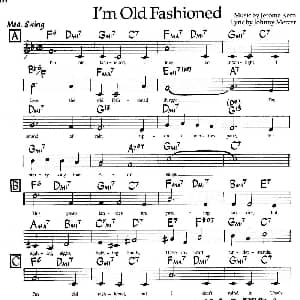I'm Old Fashioned 钢琴谱