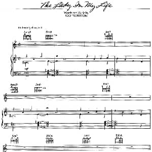 The Lady in My Life 钢琴谱 Temperton Temperton
