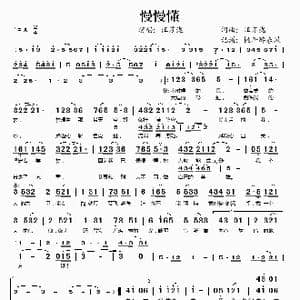 慢慢懂_歌谱投稿_词曲:汪苏泷 汪苏泷