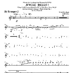 JINGLE BELLS！ 第二降B小号分谱