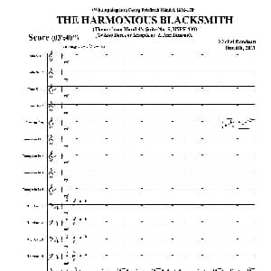 THE HARMONIOUS BLACKSMITH 总谱