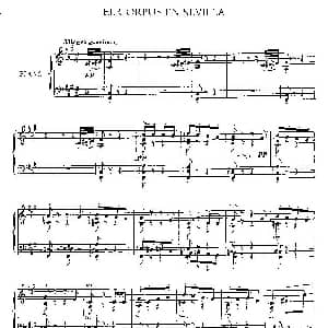 伊贝利亚组曲 EL CORPUS EN SEVILLA 钢琴谱 埃赛克 阿尔贝尼兹