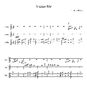 小提琴谱 | Shatter Me 小提琴三重奏 Lindsey Stirling