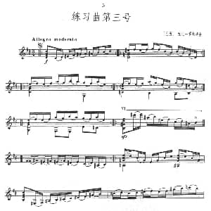 练习曲第三号 吉他谱 巴西 维拉 罗勃斯