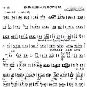 海港 你要把解放前后两对照_歌曲简谱_词曲:暂无 恒流星制谱