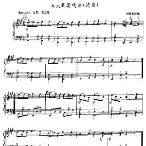 手风琴谱 | A大调奏鸣曲 选段 赵家恕改编