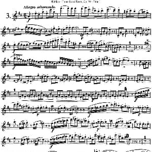 长笛曲谱 | 库劳长笛二重奏大练习曲Op.39 Flute 1 No.3 Kuhlau 库劳