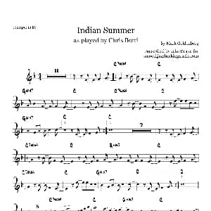 萨克斯谱 | Indian Summer Trumpet in Bb
