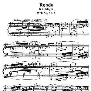 Two Rondos Op.51 No.1 钢琴谱 路德维希 冯 贝多芬