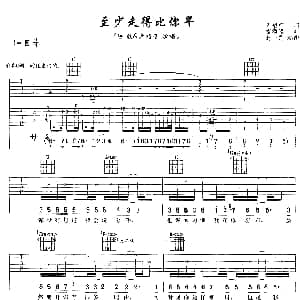 至少走的比你早 吉他谱 卢巧音