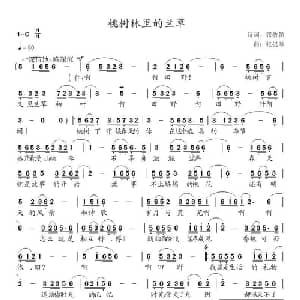 桃树林里的兰草_通俗唱法乐谱_词曲:张牧笛 张提琴