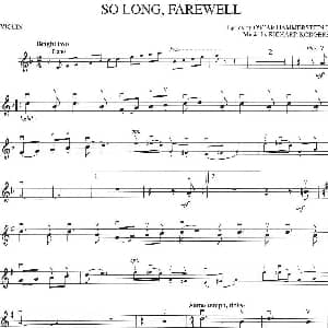 小提琴谱 | SO LONG, FAREWELL 小提琴谱