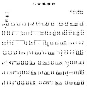 小天鹅舞曲 笙谱 张之良