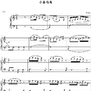 小奏鸣曲 钢琴谱 弗兰克