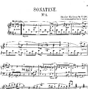Five Sonatinas Op.70 钢琴谱 狄奥多 柯希纳