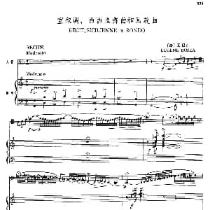 宣叙调 西西里舞曲和回旋曲 大管 钢琴伴奏 法 E 包扎